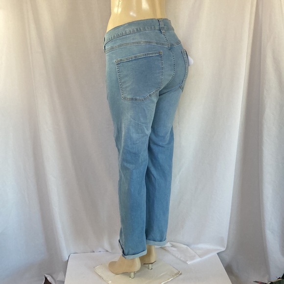 CLEARANCE CELEBRITY PINK Jeans”THE BESTIE”Girlfriend Distressed Ripped Sz 24 NWT - Picture 7 of 10